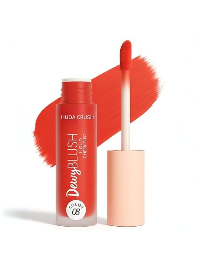 HUDACRUSH Huda Crush Liquid Blush - Bright Cherry Blush for Face Makeup, Blusher for Cheeks, Blendable Long-Lasting Matte Finish, Waterproof for Women and Girls - Image 1
